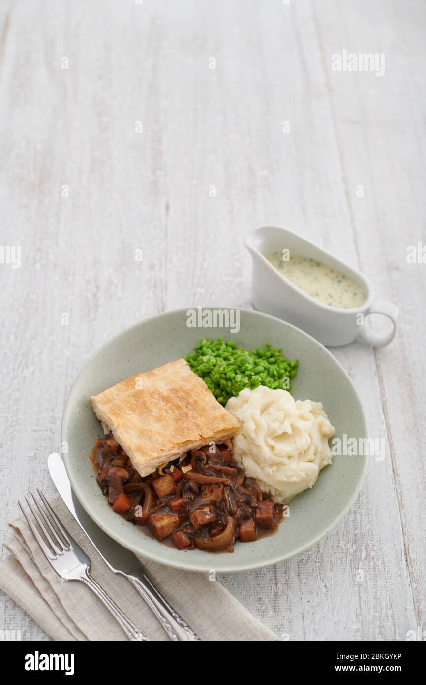 Pie und Maische Stockfoto