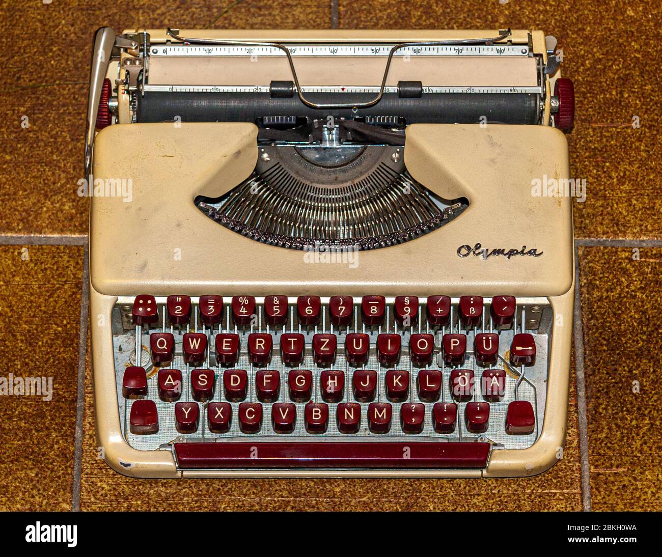 Schreibmaschine Olympia Stockfoto