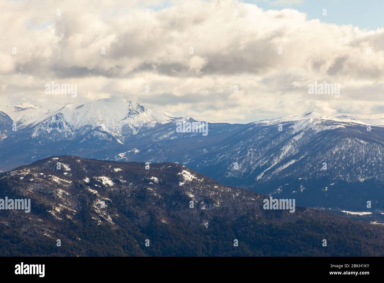 Blick auf Berge Stockfoto