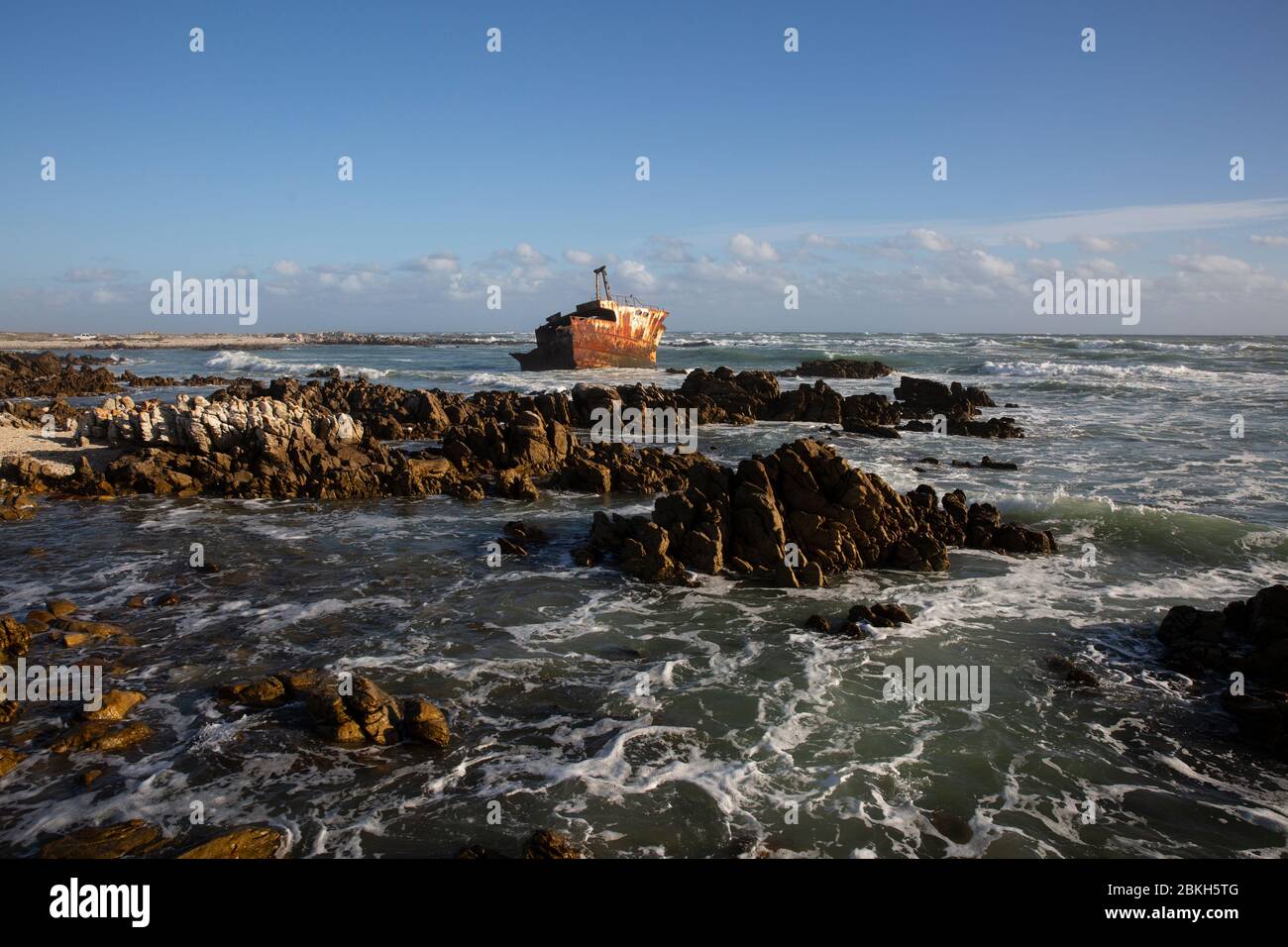 Meisho Maru 38 Schiffswrack von Cape Agulhas, Südafrika. Stockfoto