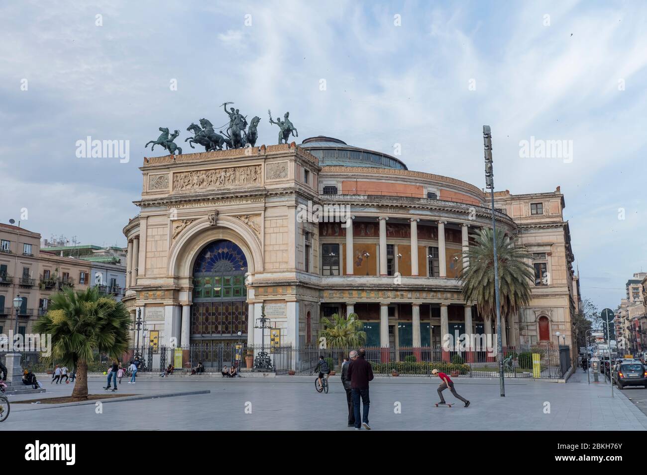 Opernhaus in Palermo Sizilien Stockfoto