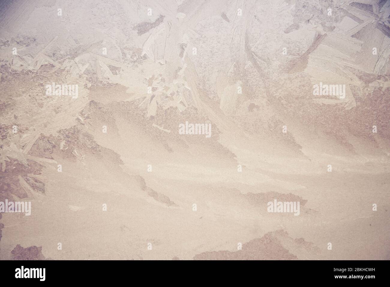 Ein eisiger frost Hintergrundbild. In diesem Bild sehen Sie die einzigartigen Muster erstellt, wenn Frost Formen auf Glas. Stockfoto