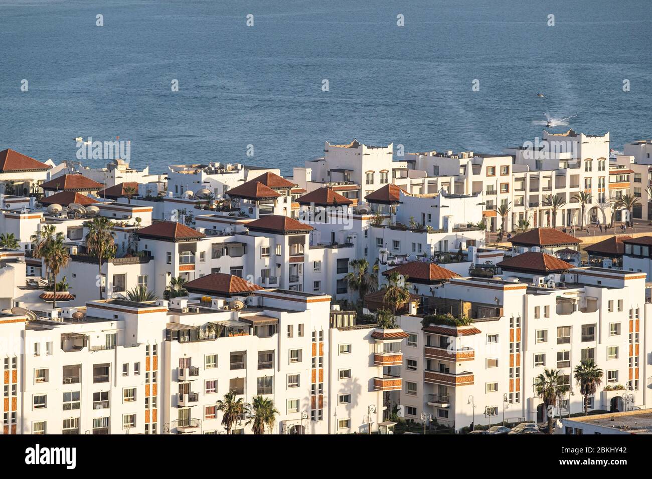 Marokko, Region Souss-Massa, Agadir, Panorama der Stadt vom alten Kasbah Hügel (oder Agadir Oufella) Stockfoto