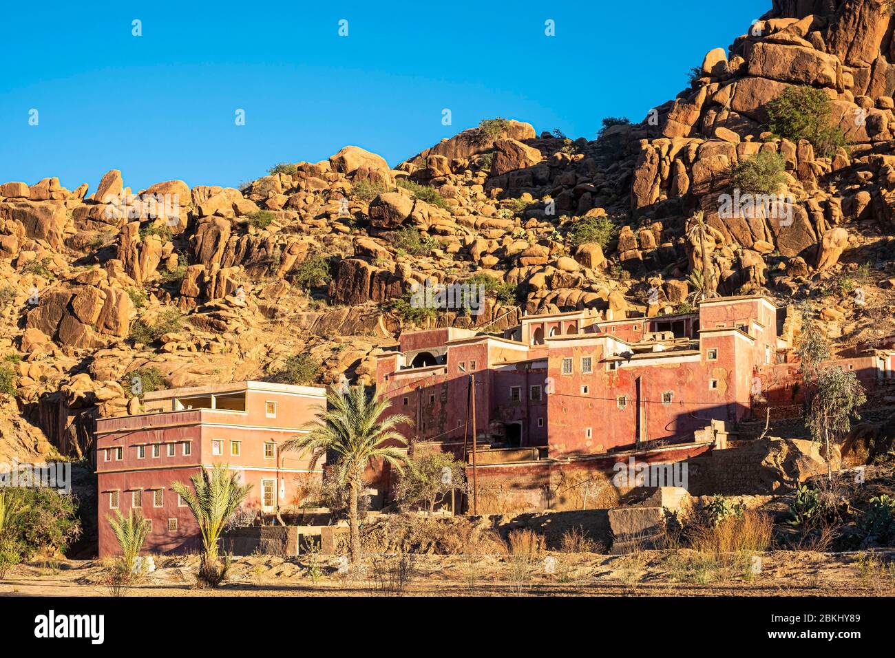 Marokko, Region Souss-Massa, Umgebung von Tafraoute Stockfoto