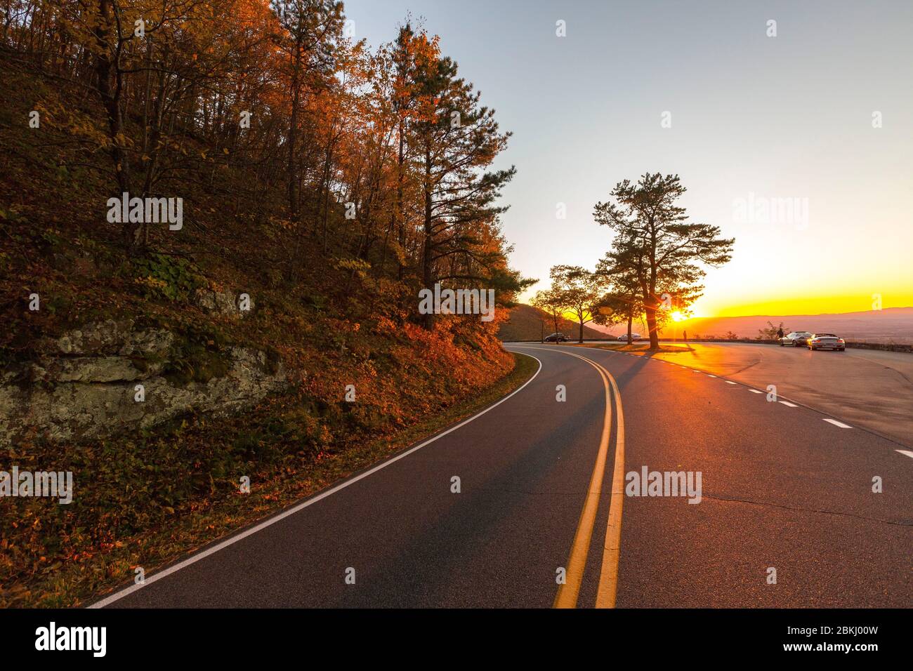 USA, Virginia, Shenandoah Nationalpark im Herbst, Skyline Drive Stockfoto
