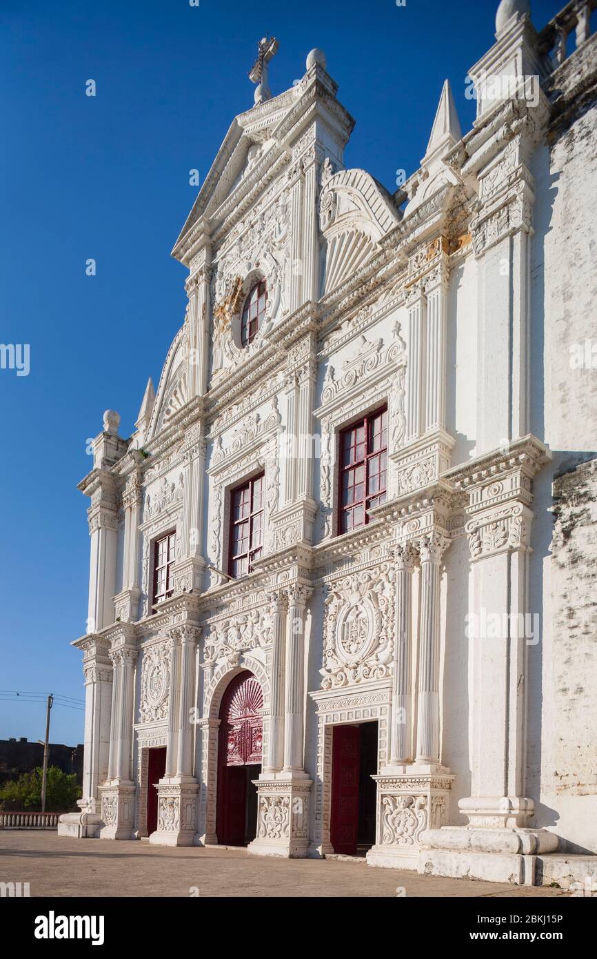 Indien, Daman und Diu Territory, Diu District, façade der St. Paul's Kirche Stockfoto