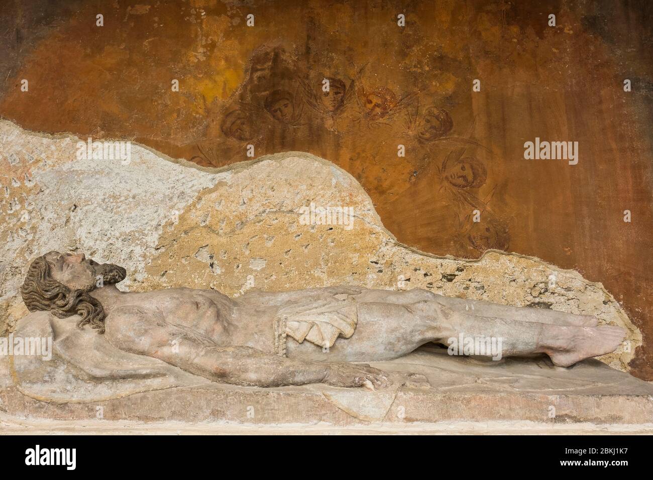 Österreich, Niederösterreich, Krems an der Donau, Innenraum der Piaristenkirche Stockfoto