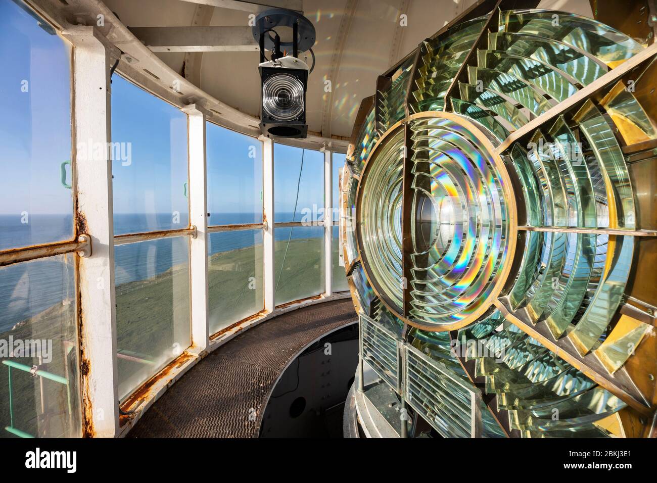 Frankreich, seine-Maritime, La Potrie-Cap-d'Antifer, der Leuchtturm Antifer Stockfoto