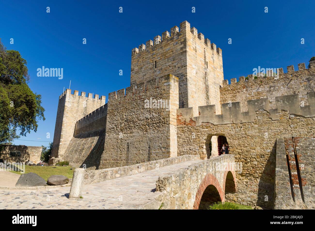 Portugal, Lissabon, Alfama Castelo, le Castelo Sao Jorge (Burg Saint Georges) Stockfoto