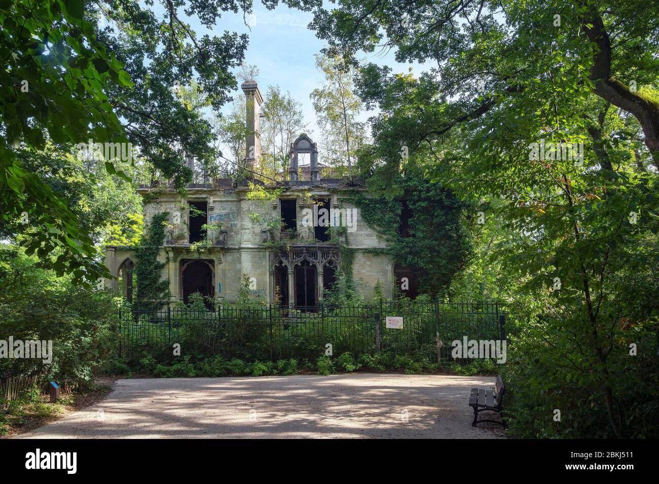 Frankreich, Hauts de seine, Le Plessis-Robinson, das Château du Bois de la Solitude Stockfoto