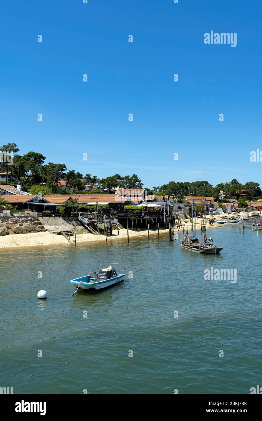 Frankreich, Gironde, Bassin d'Arcachon, Cap-Ferret, Le Canon Stockfoto