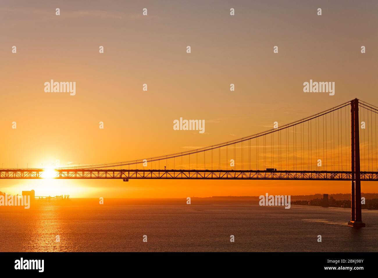 25. April Brücke über den Tejo, Lissabon, Portugal, Europa Stockfoto