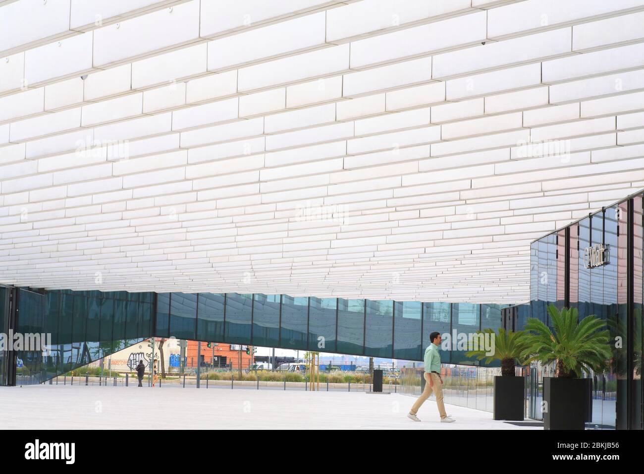 Portugal, Lissabon, Lapa, Hauptsitz von EDP (Energias de Portugal), entworfen vom Architekten Aires Mateus und 2015 erbaut Stockfoto