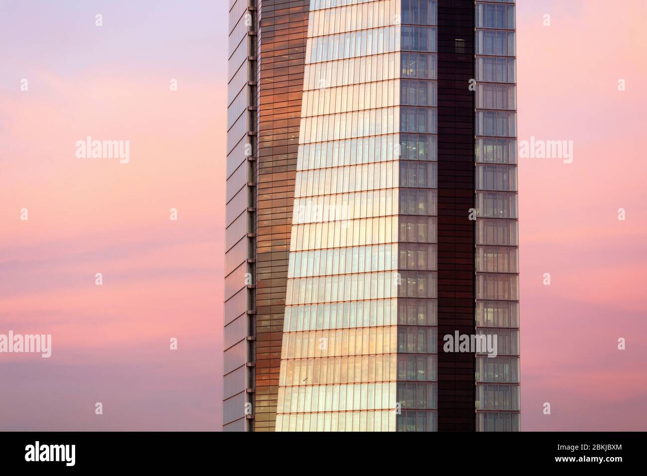 Frankreich, Bouches du Rhone, Marseille, Euromediterranien, 2. Arrondissement, Arenc, CMA CGM Turm, Architektin Zaha Hadid Stockfoto
