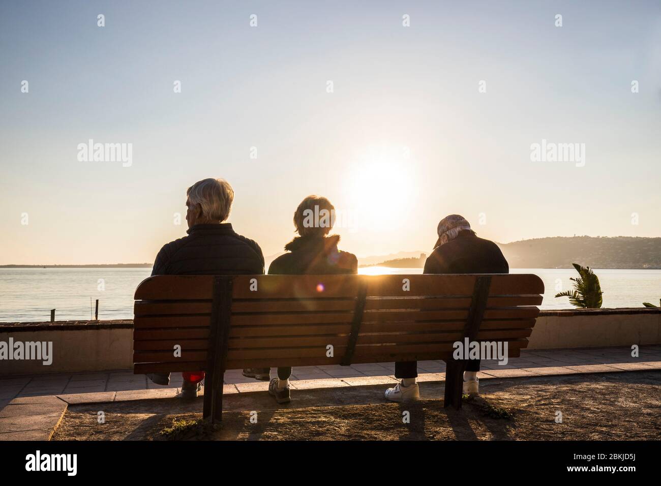 Frankreich, Alpes-Maritimes, Antibes, Juan-les-Pins, Platz Frank Jay Gould Stockfoto