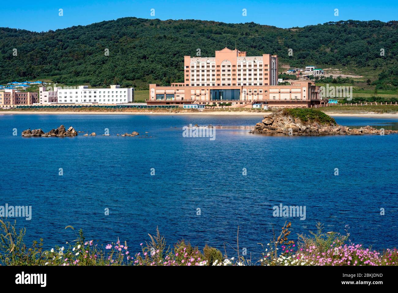 Nordkorea, Rason Special Economic Zone, Pipha Island, Imperial Hotel und Casino Stockfoto