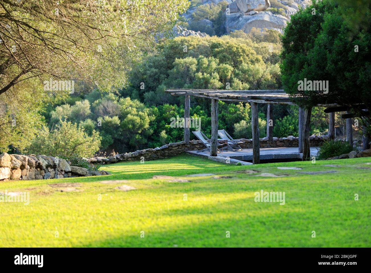 Frankreich, Corse du Sud, Domaine de Murtoli, Schafstall in Pivarella (obligatorische Erwähnung Domaine de Murtoli) Stockfoto