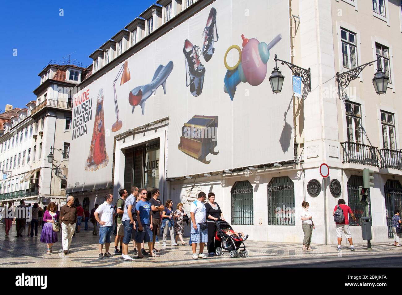MUDE (Museum für modernes Design), Augusta Street, Baixa District, Lissabon, Portugal, Europa Stockfoto