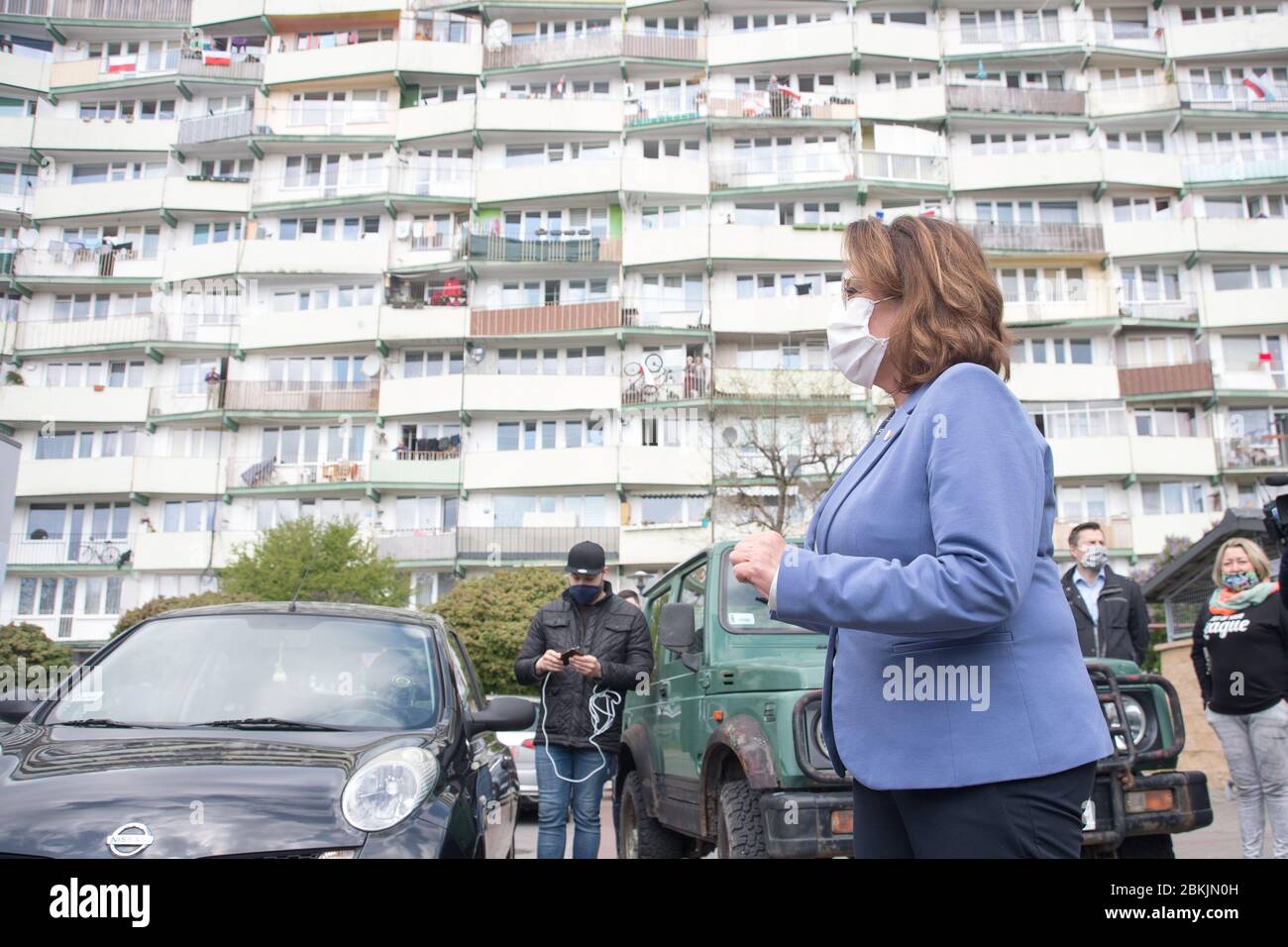 2020 Polnischer Präsidentschaftswahlkampf von Malgorzata Kidawa-Blonska in Danzig, Polen. 2. Mai 2020 © Wojciech Strozyk / Alamy Stock Photo Stockfoto