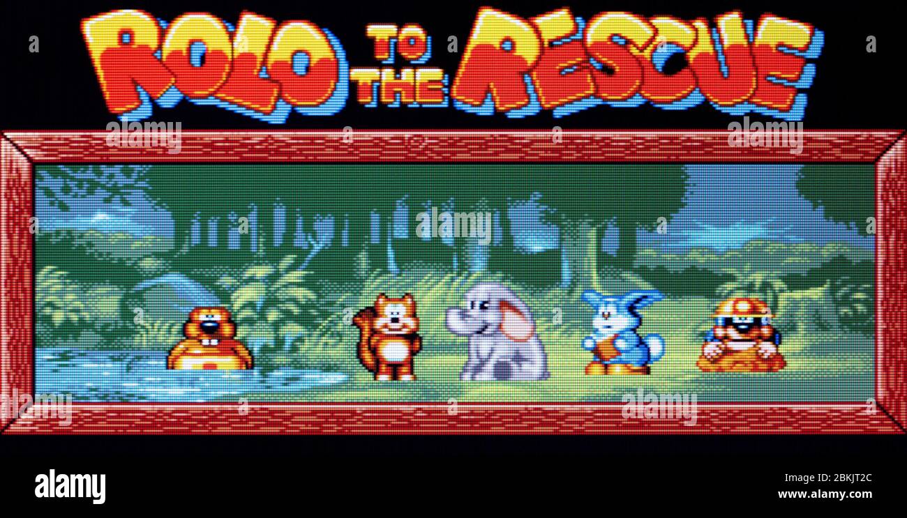 Rolo to the Rescue - Sega Genesis Mega Drive - nur zur redaktionellen Verwendung Stockfoto