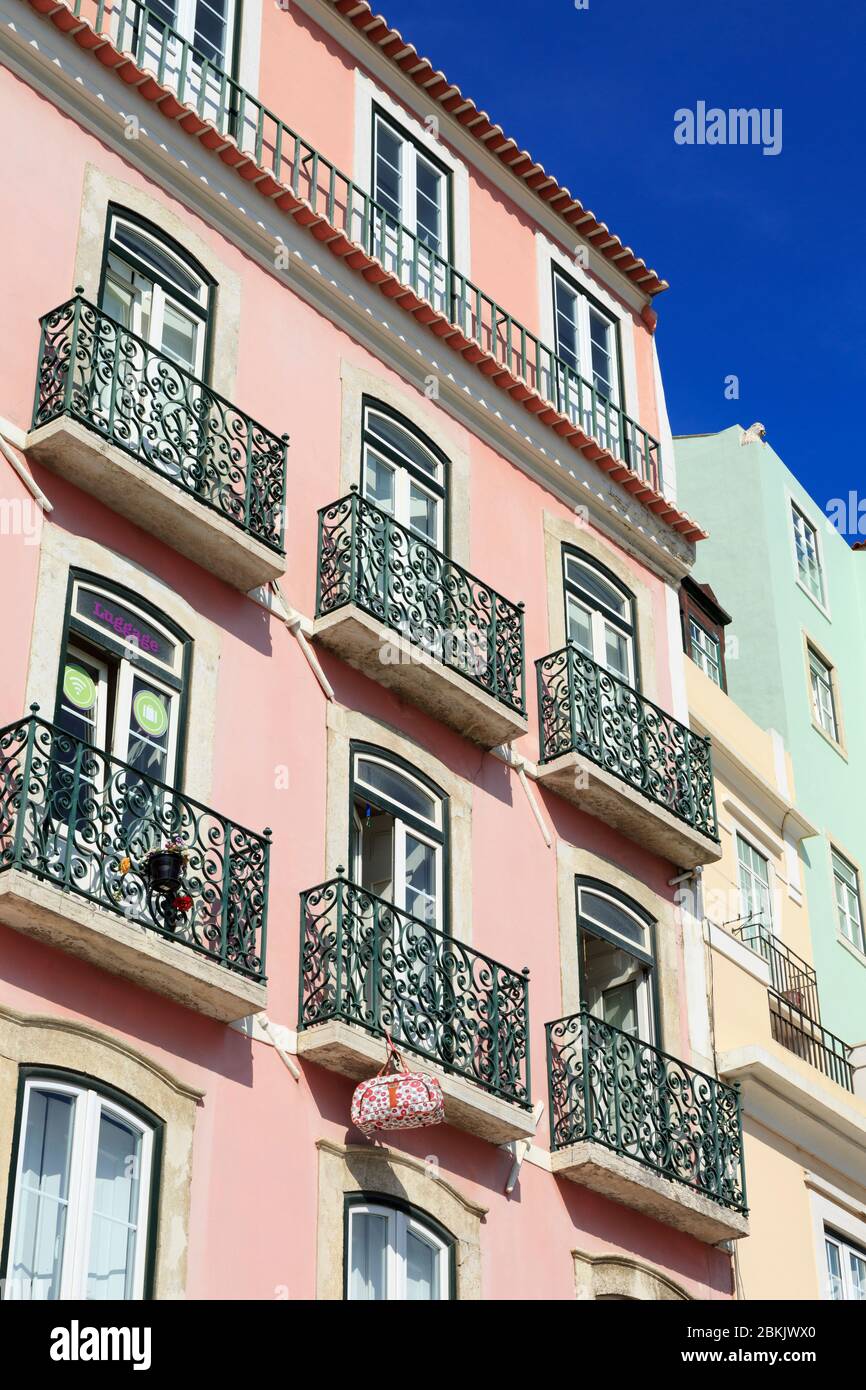 Cais de Santarem, Alfama, Lissabon, Portugal, Europa Stockfoto