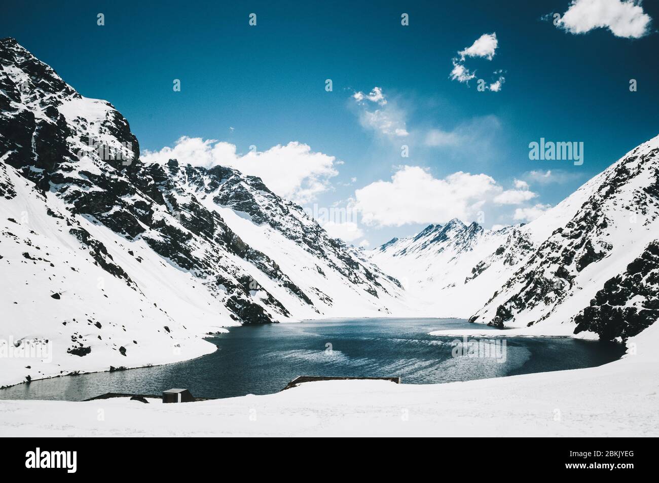 Blick auf die Torres del Paine in Chile Stockfoto