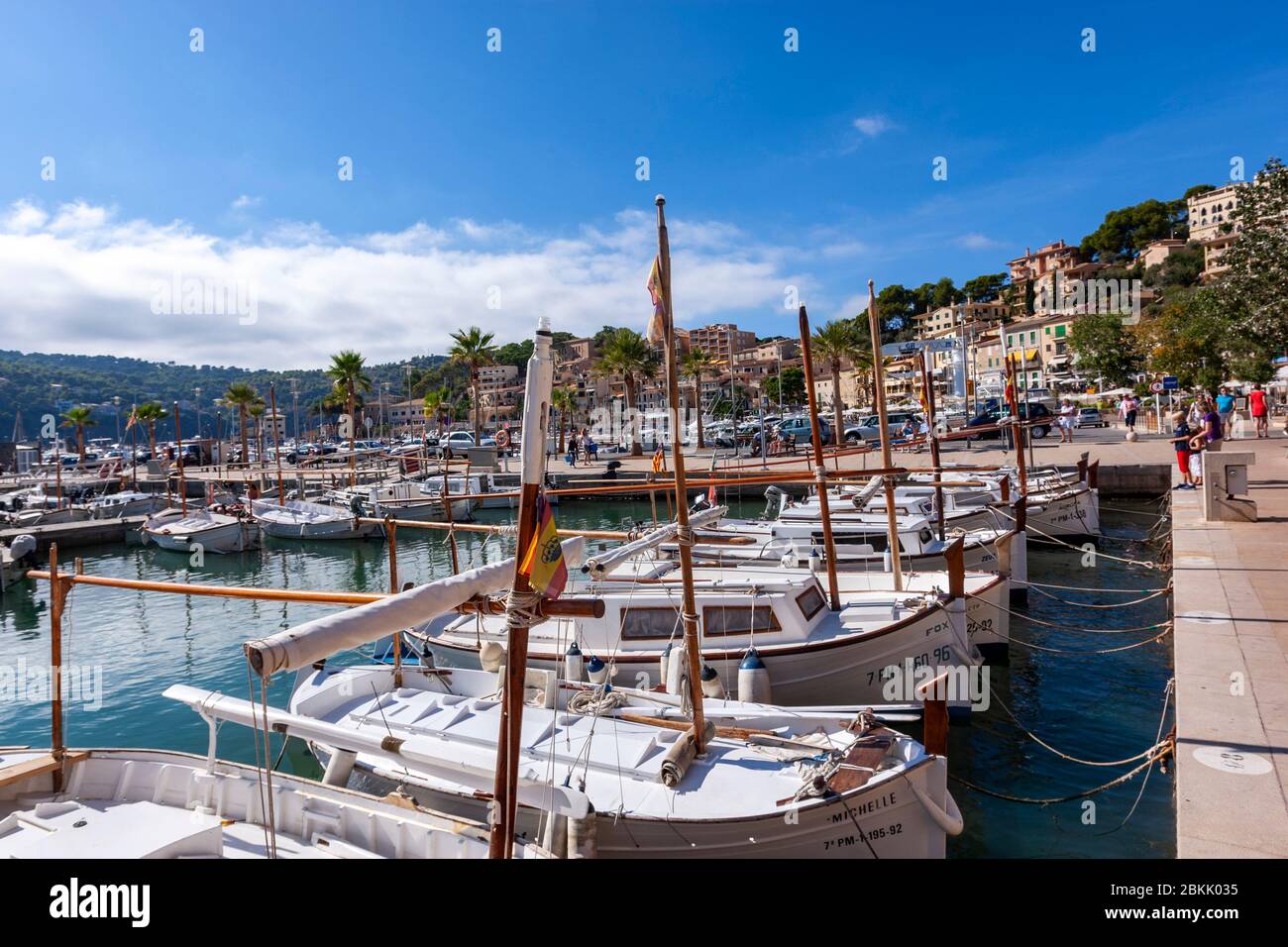 Port de Sóller, Sóller, Mallorca, Balearen, Spanien Stockfoto