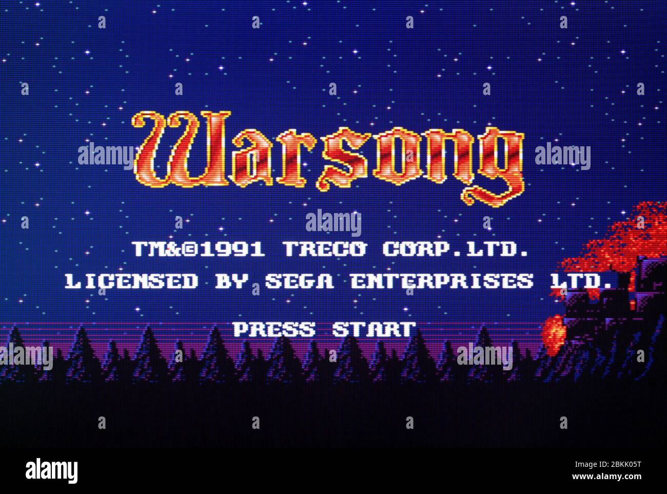 Warsong - Sega Genesis Mega Drive - nur zur redaktionellen Verwendung Stockfoto