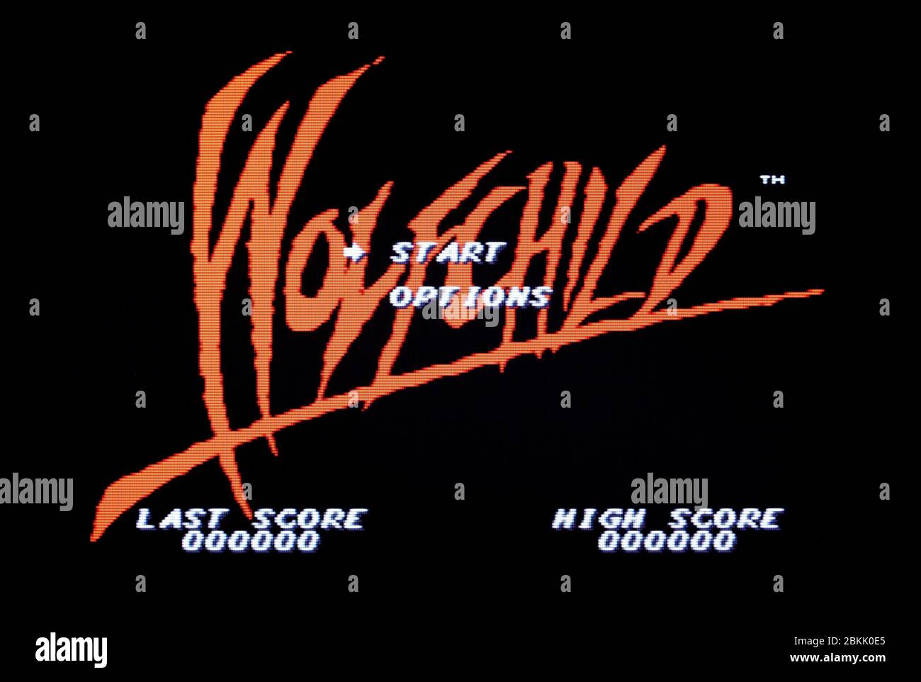 Wolfchild - Sega Genesis Mega Drive - nur zur redaktionellen Verwendung Stockfoto