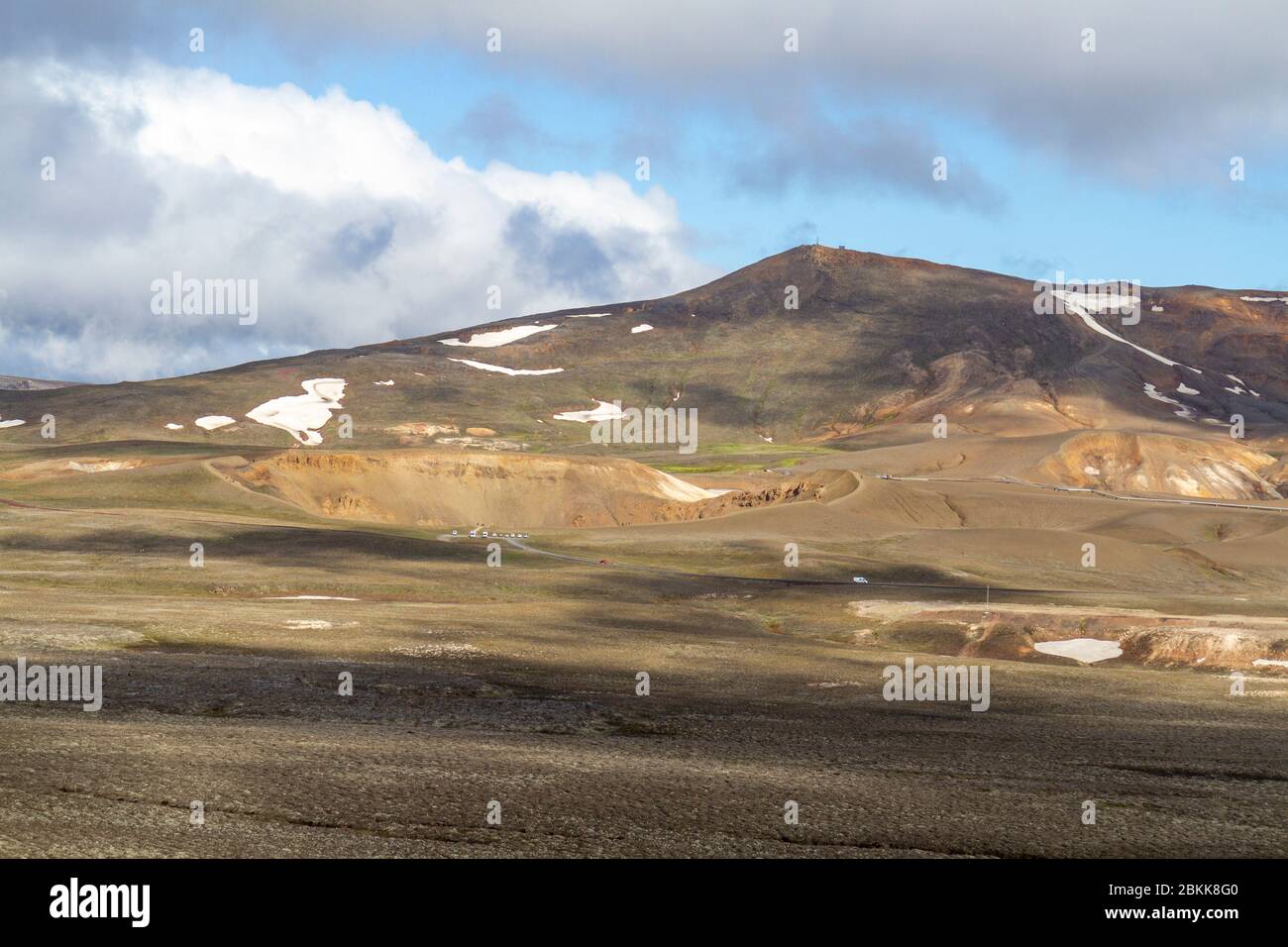 Im Vulkangebiet Krafla bei Mývatn, Island. Stockfoto