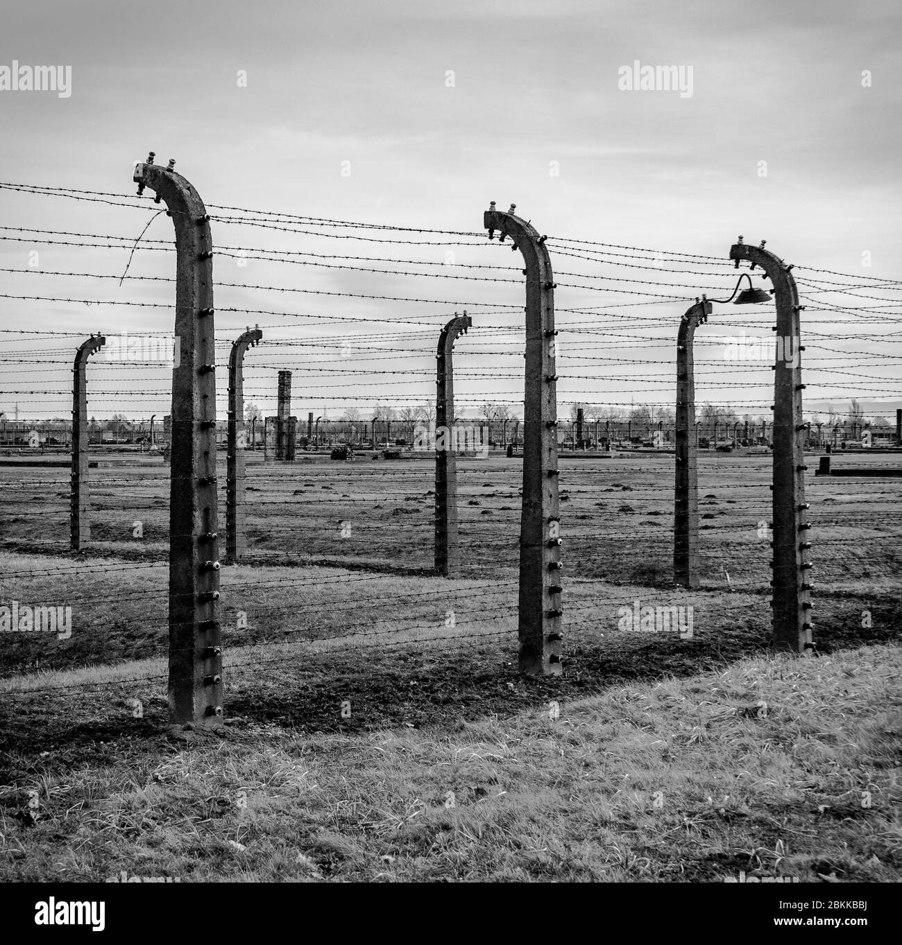 Felder der Hölle, Auschwitz II. Stockfoto