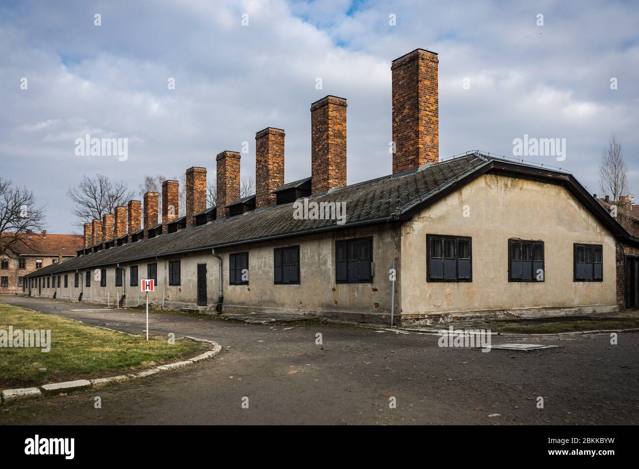 Cook Block, Auschwitz I, Polen. Stockfoto