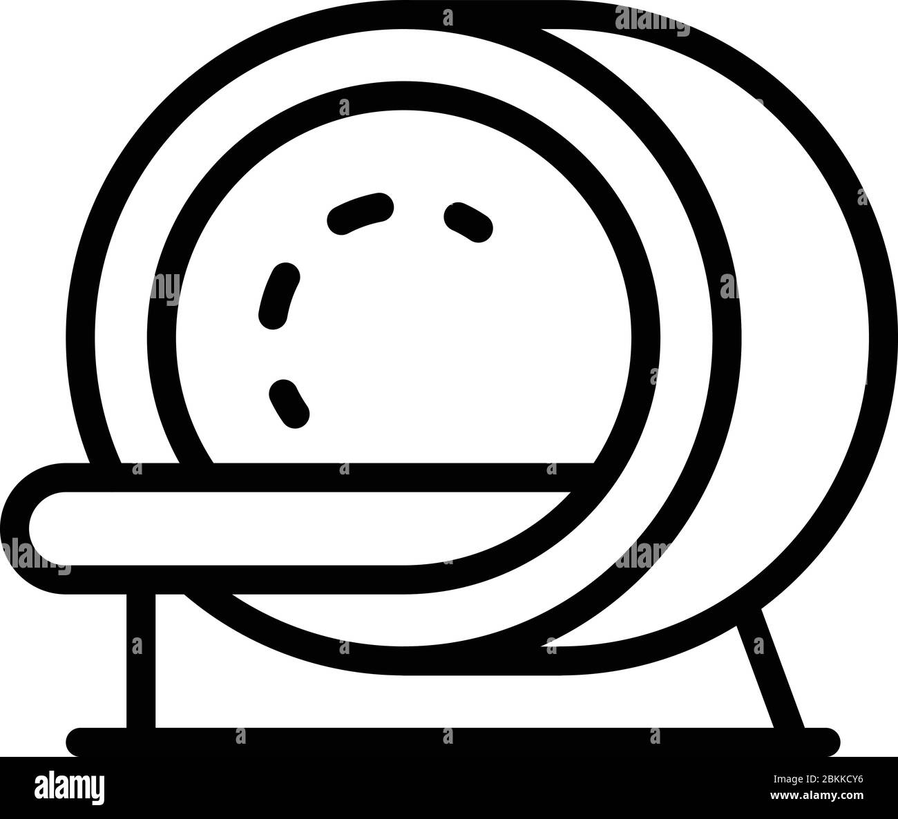 Symbol für MRI-Scanner, Umriss Stock Vektor