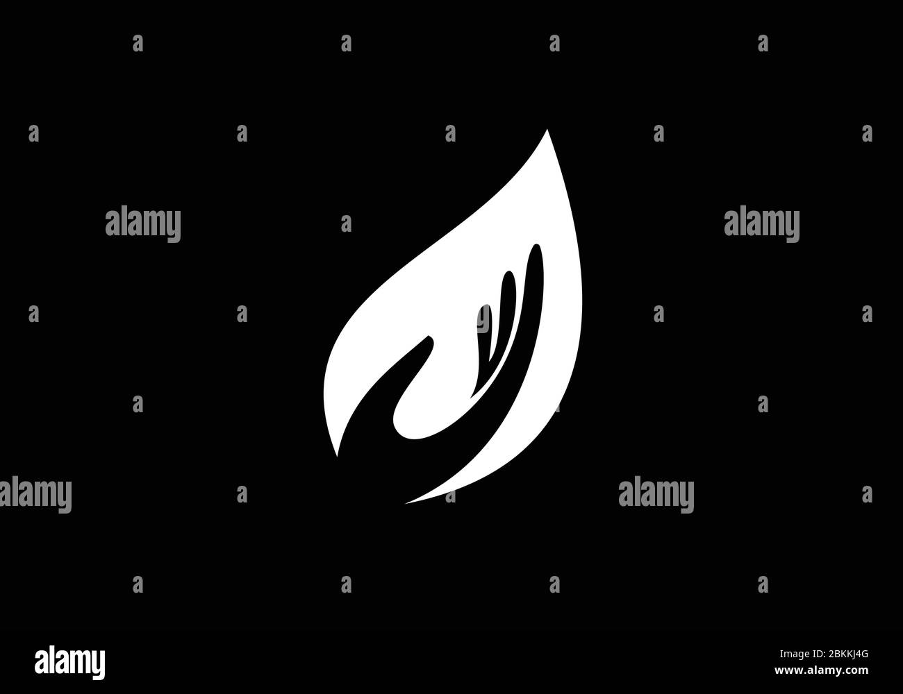 Blatt-Symbol-Symbol, grünes Logo, Organic-Logo Stock Vektor