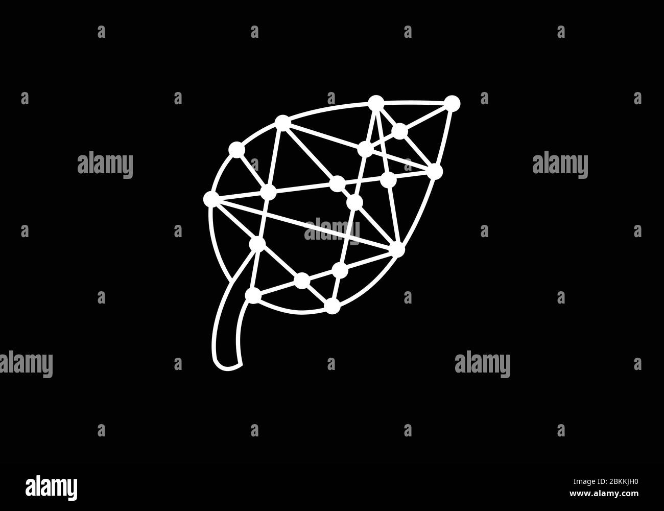 Creative Leaf Technology Logo Design Template, Green Technology Logo Designs Konzept Stock Vektor