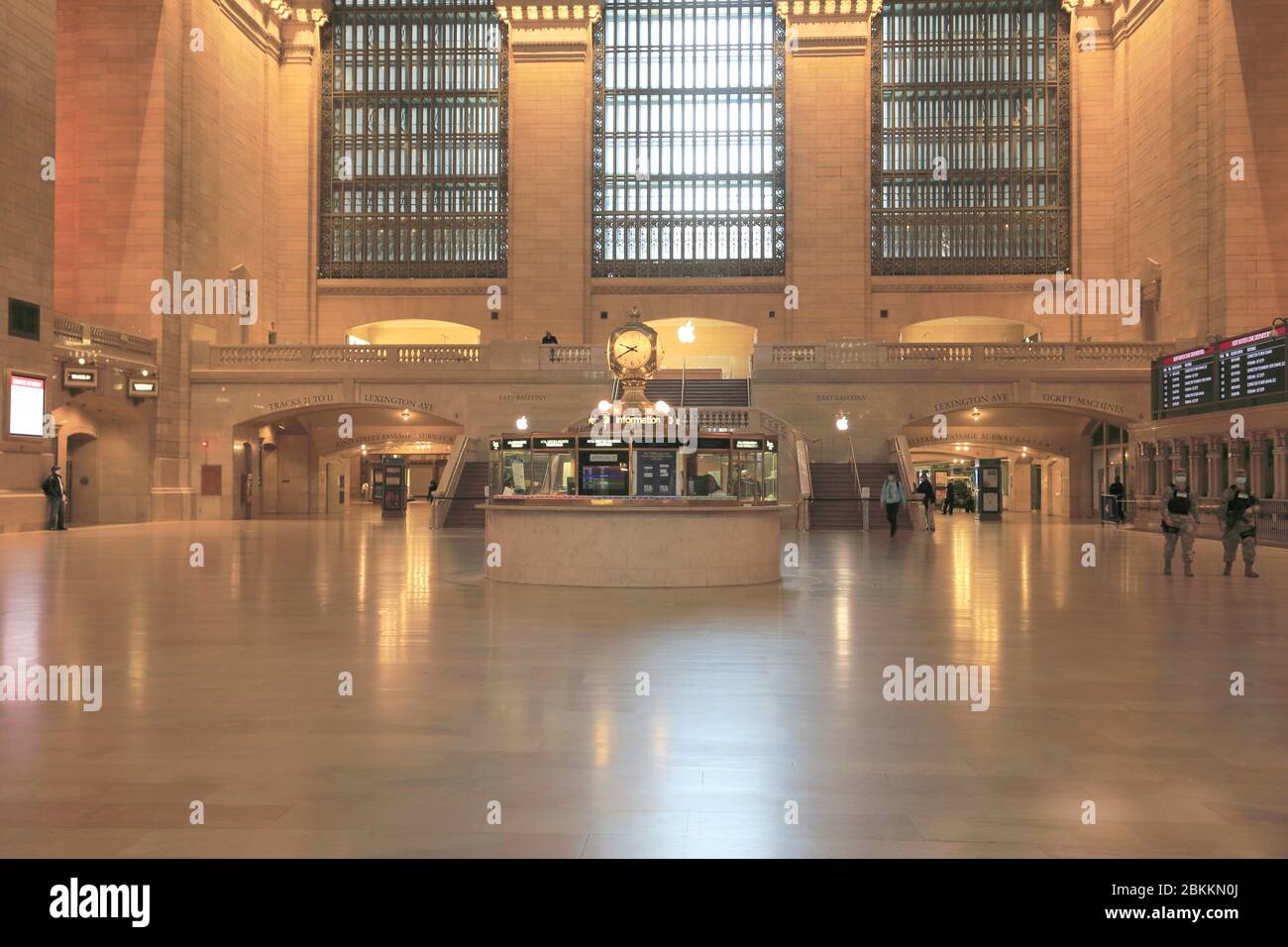 Leerer Hauptgang Grand Central Station während der Coronavirus-Pandemie, Sperrung von New York City 1. Mai 2020 Stockfoto