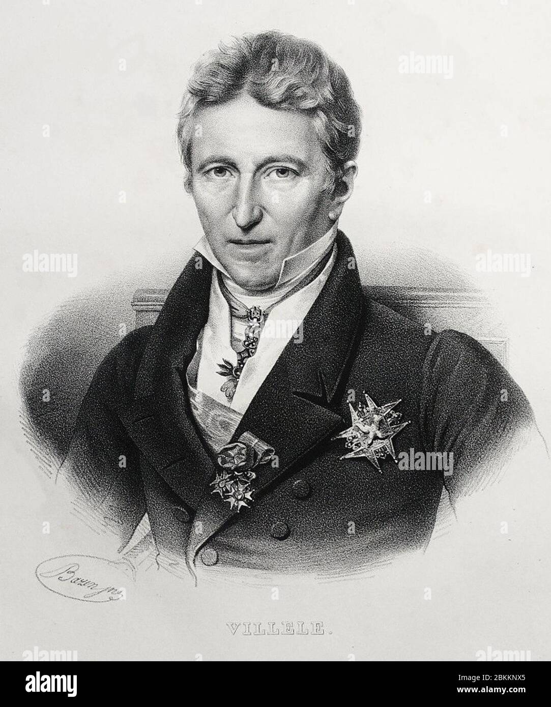 Jean-Baptiste Guillaume Joseph, comte de Villele (1773-1854) - Francois-Seraphin Delpech Stockfoto