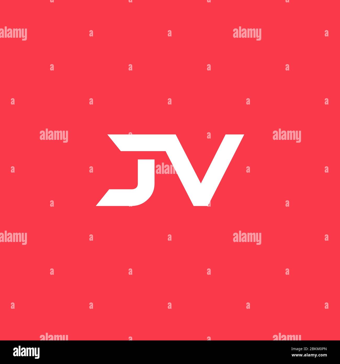 Abstraktes JV Logo. Buchstaben JV Logo Design. Sauber und modern Stil. Vektor Logo Illustration Stock Vektor