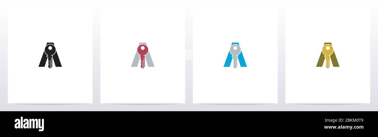 Schlüssel zum Logo-Design A Stock Vektor