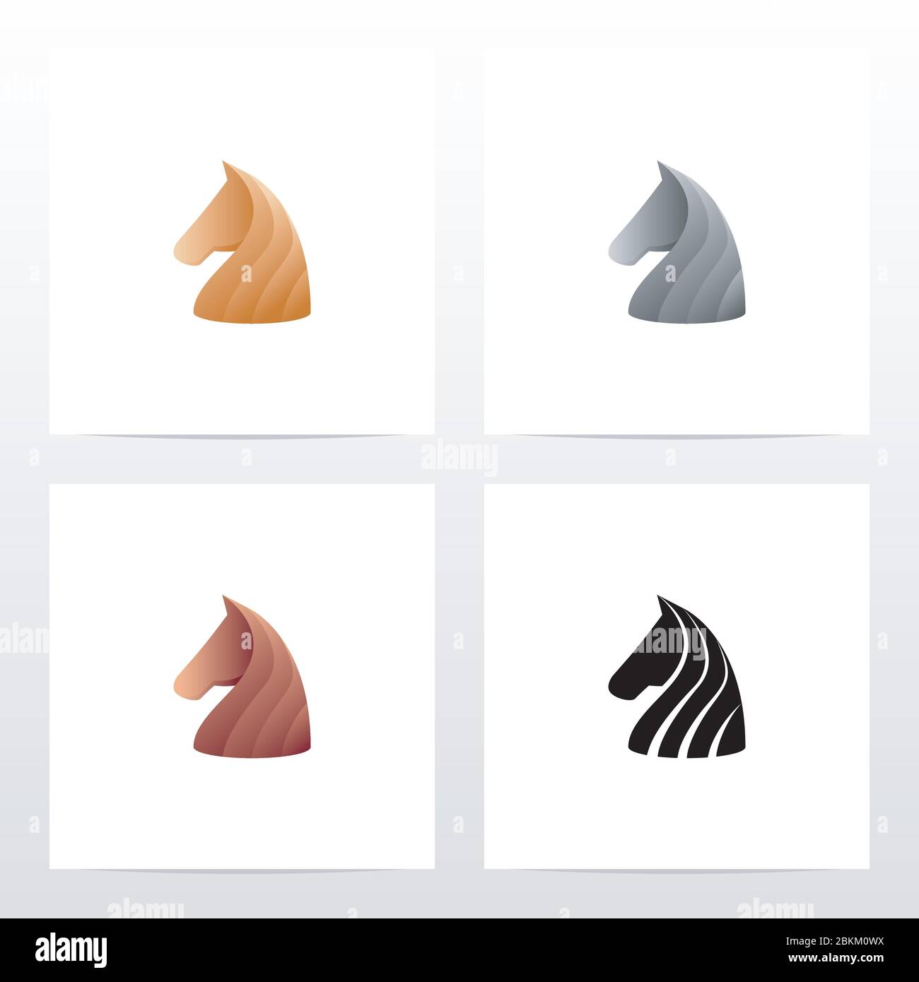 Bild eines Horse Head Logo Design Stock Vektor