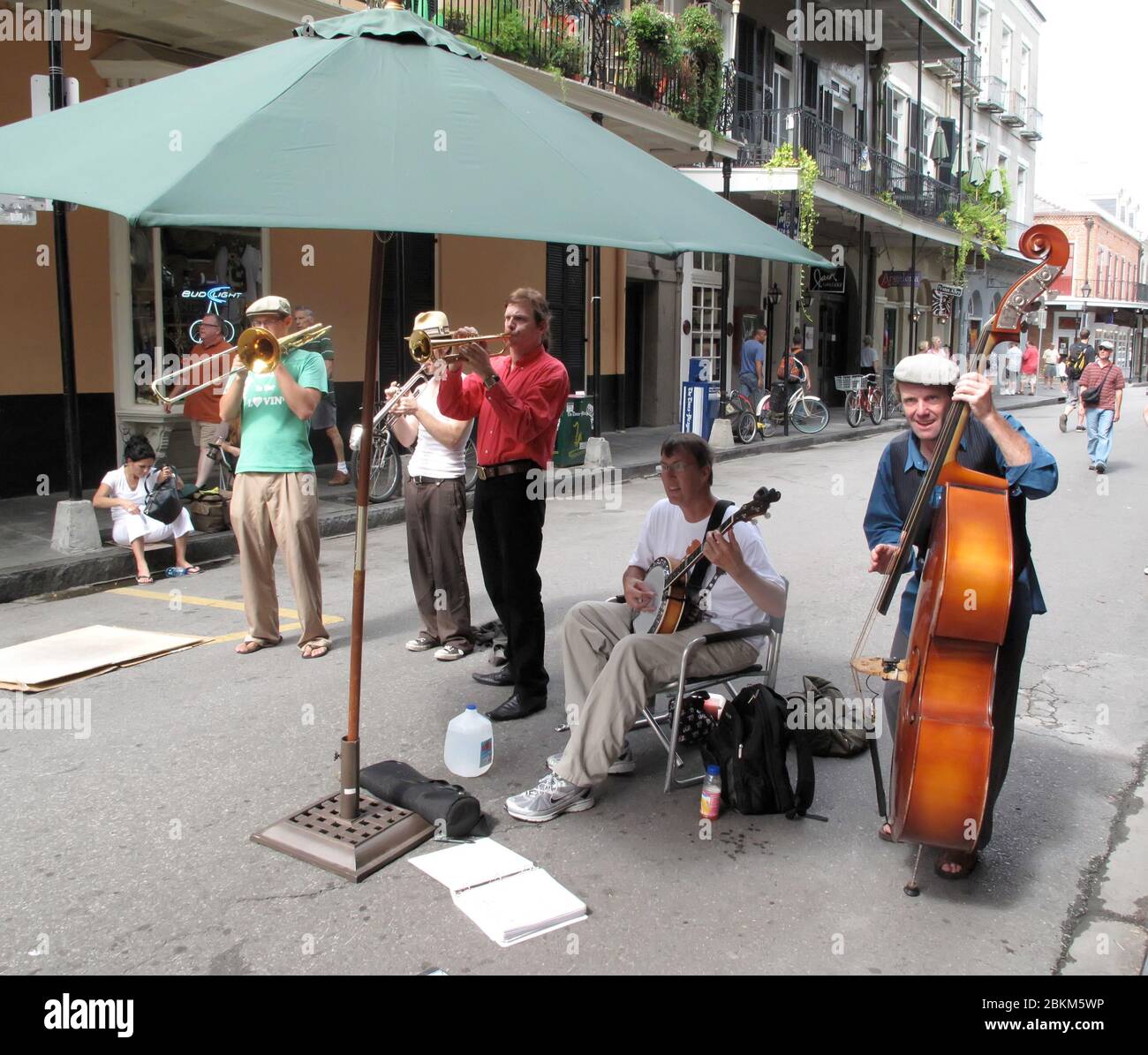 Street Jazz Band New Orleans, Louisiana, USA Stockfoto