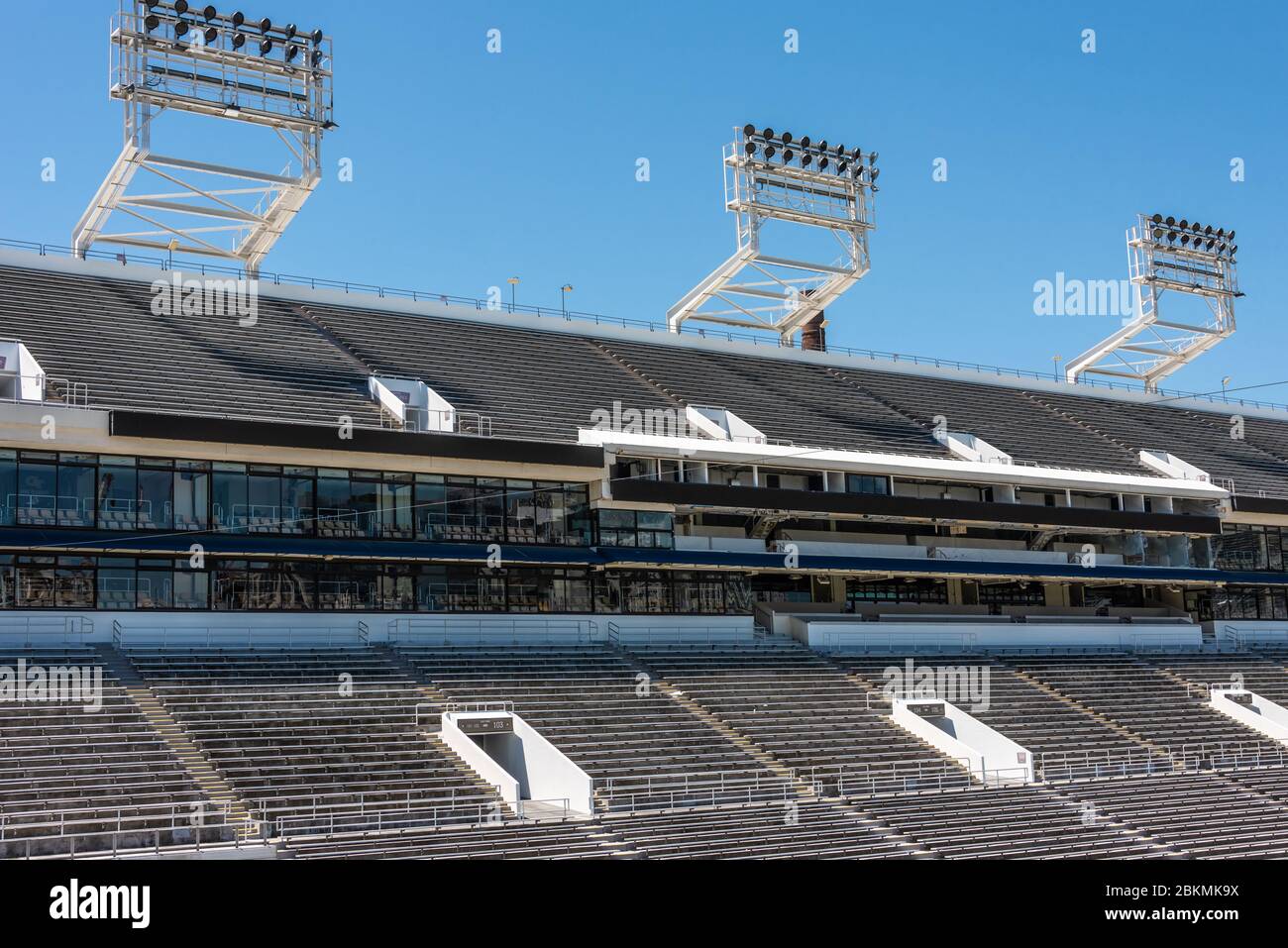 Leeres Bobby Dodd Stadium im Georgia Tech in Atlanta, Georgia. (USA) Stockfoto