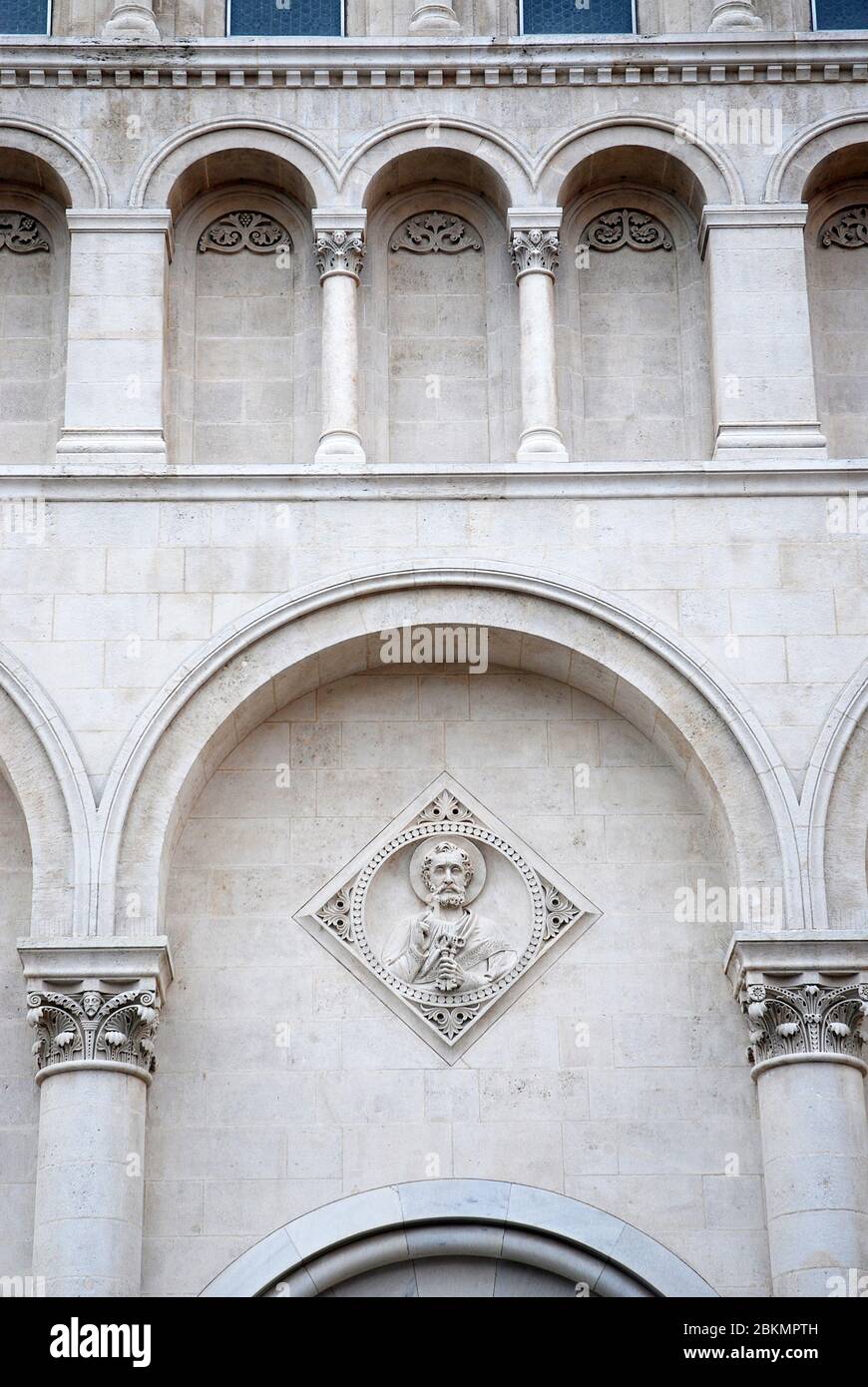 Architekturdetail der Kathedrale in Pécs, Ungarn Stockfoto