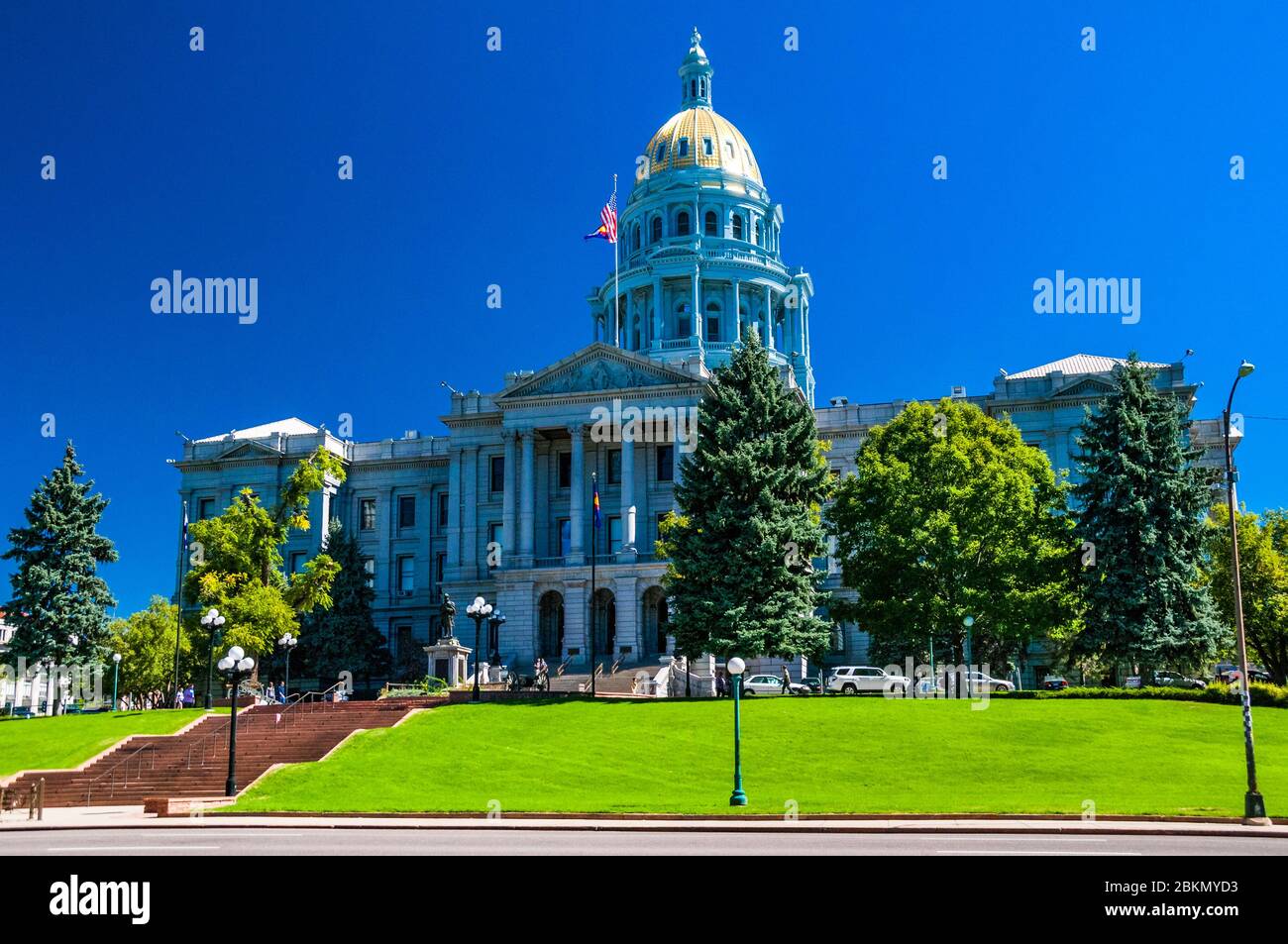 Das Colorado State Capitol Building Fassade in Denver. Stockfoto