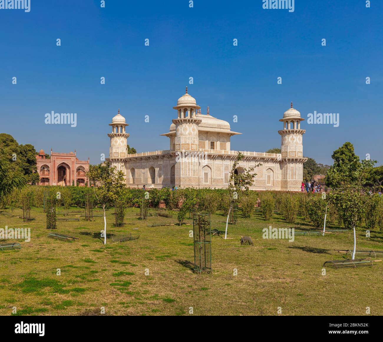 Itimad-ud-Daulah Mausoleum, Baby Taj, 1628, Agra, Uttar Pradesh, Indien Stockfoto