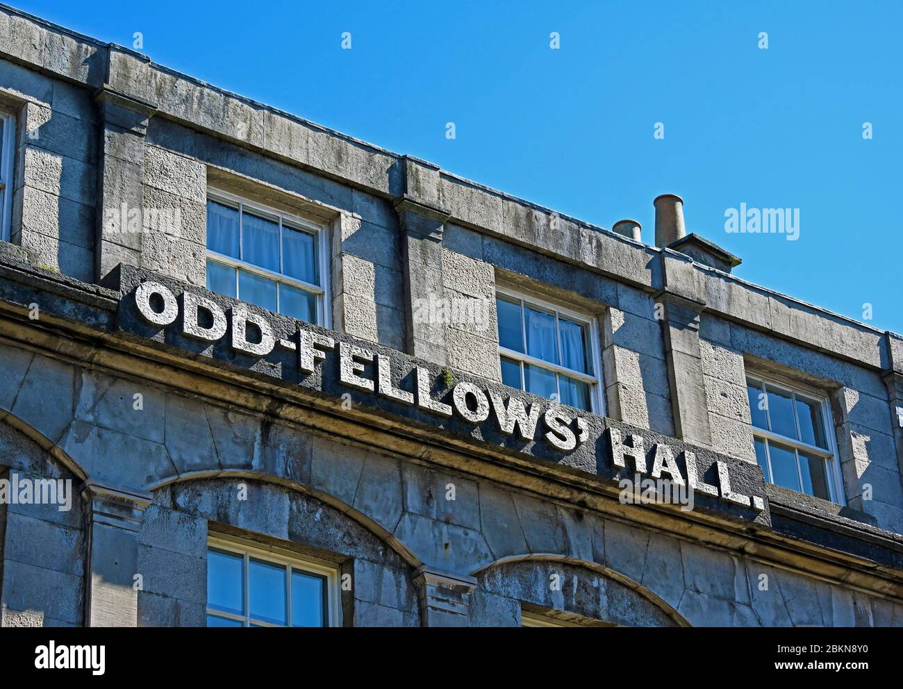 Odd-Fellows' Hall. Highgate, Kendal, Cumbria, England, Vereinigtes Königreich, Europa. Stockfoto
