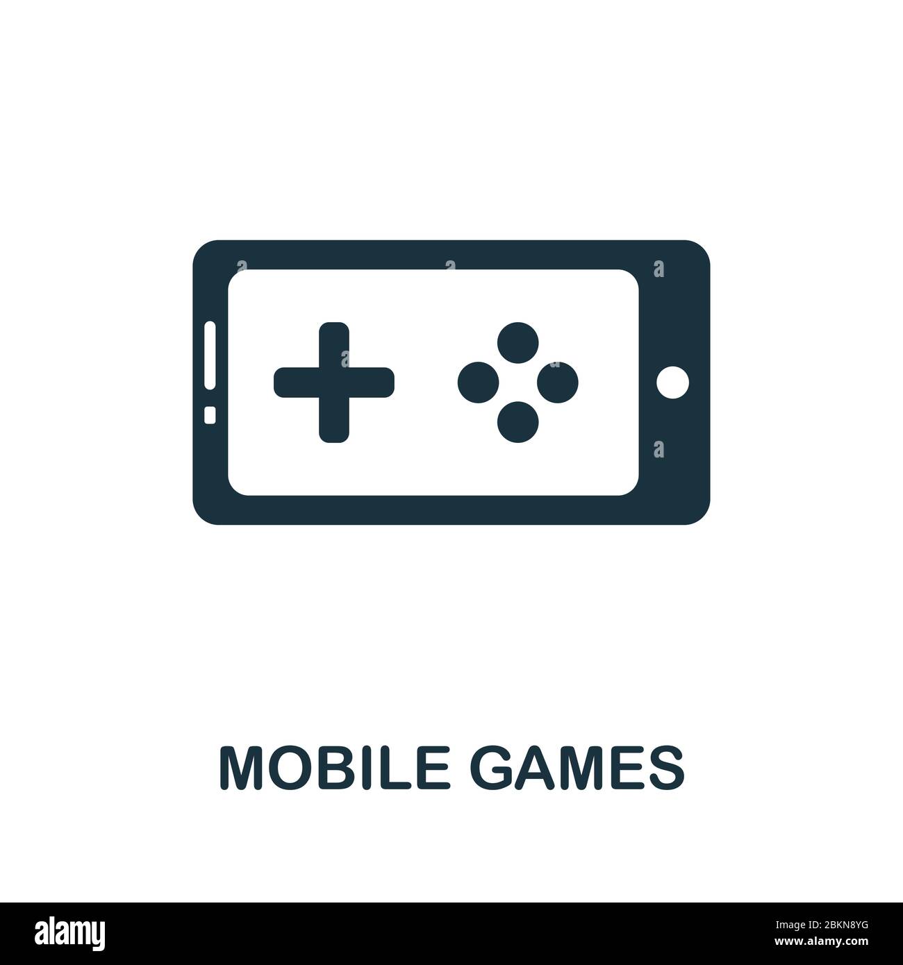 Symbol für mobile Spiele aus der Videospielesammlung. Einfache Linie Mobile  Games Symbol für Vorlagen, Web-Design und Infografiken Stock-Vektorgrafik -  Alamy