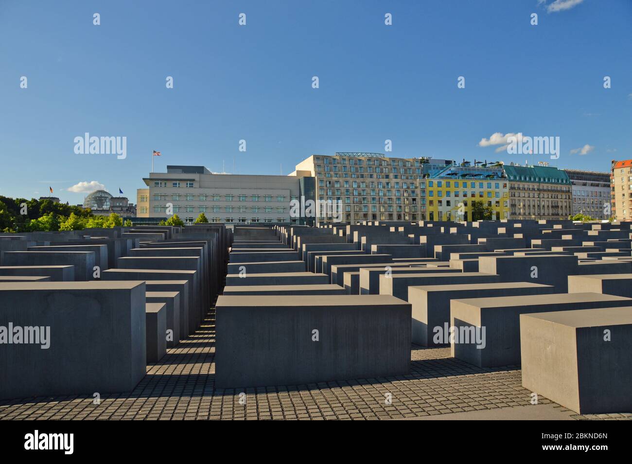 Denkmal zur Erinnerung an den Holocaust in Berlin Stockfoto