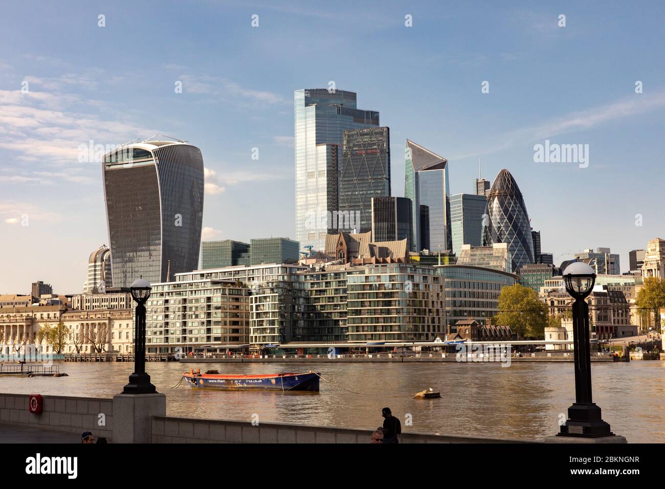 Londons Finanzviertel. Stockfoto