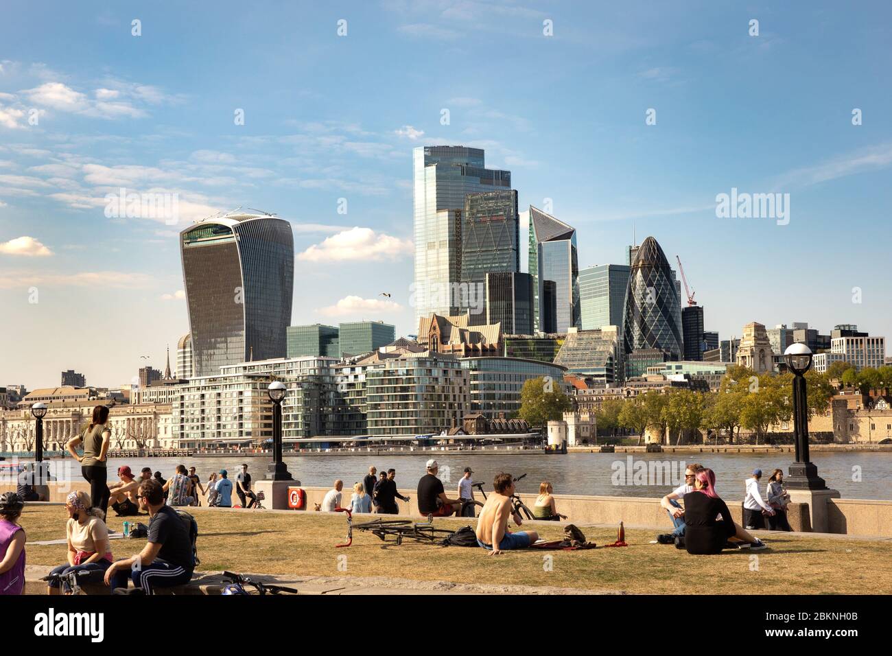 Londons Finanzviertel. Stockfoto